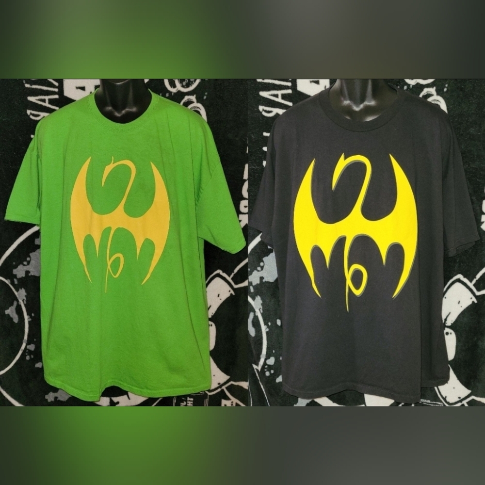 Welovefine/Marvel-Bundle 2 Iron Fist Shirts-Size 2xl